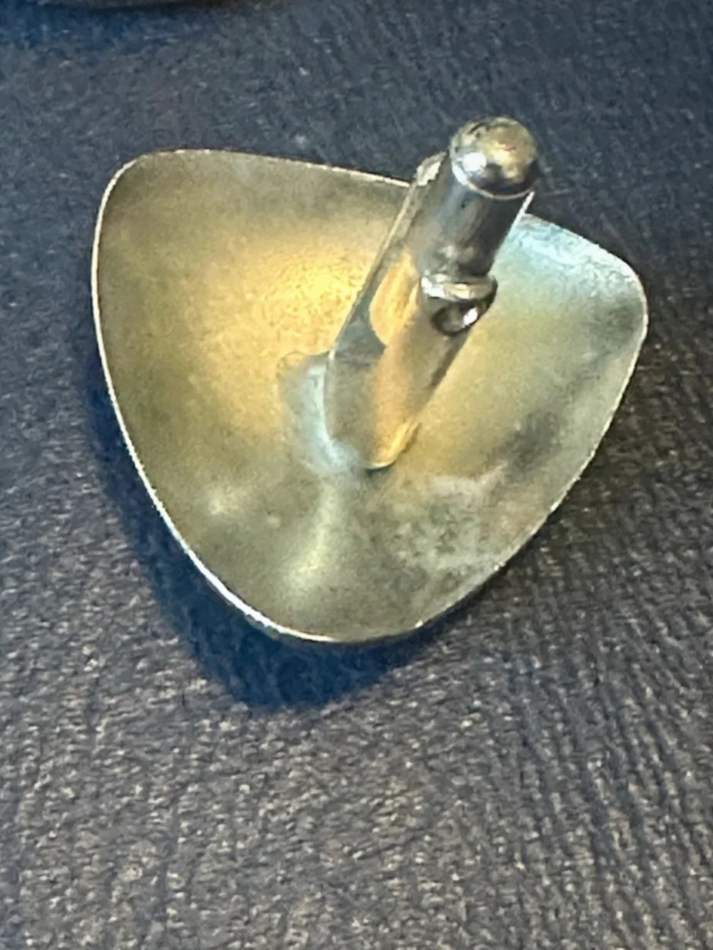 Silver-Tone Monogram Triangular Cuff Links - Classic Men's Accessory